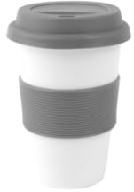 Holst Porzellan CTG 320 SET3G 3-tlg. Becher-Set 0,20 l Tea & Coffee to Go grau Weiß 2 Sets