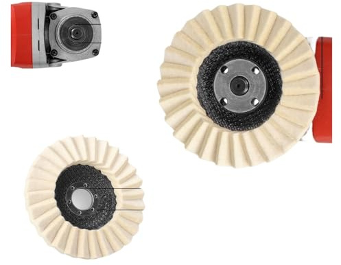 Compatible Con SI FANG 1PC Disco De Pulido De Lana Disco De Pulido 115/125mm For Amoladora Angular Disco Abrasivo De Pulido De Metal, Madera Y Acero Inoxidable(250mm)