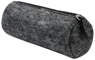 Gogogmee Filzmäppchen für Stifte Kosmetiktasche Runde Aufbewahrungstasche Hält Make-up Schreibwaren und Kleinigkeiten Ordentlich Federmäppchen für Tägliche Organisation Zufällige Farbe
