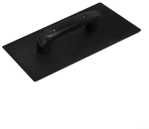 Eawfgtuw Cazzuola per levigatura per cartongesso con lama in plastica, per finitura parete, include spazzola a cazzuola, strumento multifunzionale per stucco e applicazioni, (nero, L)