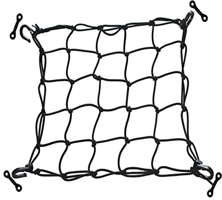 CRDARAAV Elastic Deck Cargo Net for Canoe Kayak Mesh Lashing Hooks Rigging Fishing