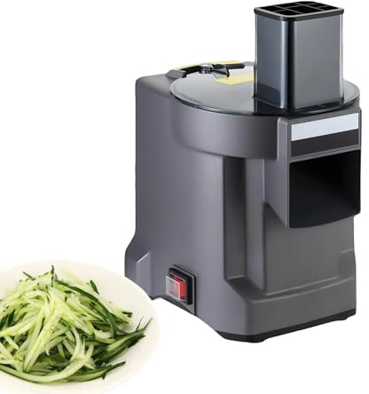 2026 Upgraded Version Automatic Vegetable Processor with 3 Blades, Electric Food Cutter for Dicing Slicing Shredding Onion Potato Carrot, Ideal for Commercial Kitchen