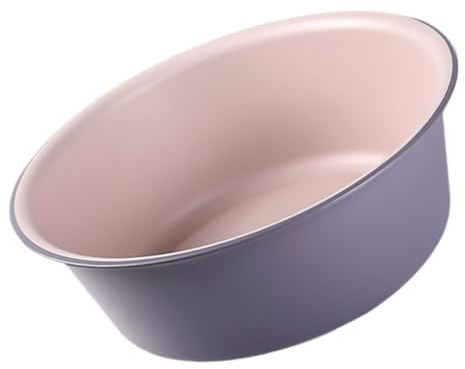 MAGICLULU Bassine de Bain de Pieds Ronde Grosse Taille, Bac Massage Pédiluve en Plastique Épais, Bain de Pieds Antidérapant Couleur Rose et Violet, pour Soins Personnels à Domicile et Salon