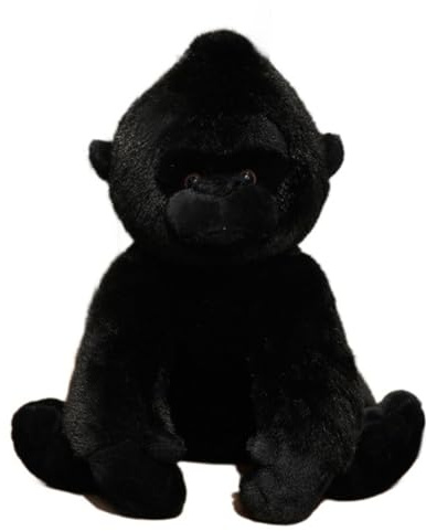 JORCEDI AFFE Kuscheltier Plüschtiere, Gorilla Kuscheltier, Schimpanse Kuscheltier, Niedliches Stofftier zum Kuscheln und Spielen, Gorilla Puppe Stofftier Kissen Geschenk für Kinder und Freunde (22cm)