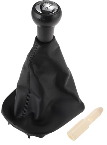 Hihaha Pomo De Cambio Manual Para Peugeot 206 Hatchback (2A/C) 1998-2012 No.2403X9 Pomo De Palanca De Cambio Funda De Palanca De Cambio Cubierta De Cuero Y Plástico