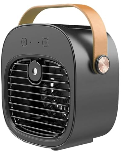 Mini condizionatore portatile ricaricabile a 3 velocità con spray, maniglia di raffreddamento personale, ventola di raffreddamento USB per auto, scrivania, esterno, piccolo condizionatore d'aria