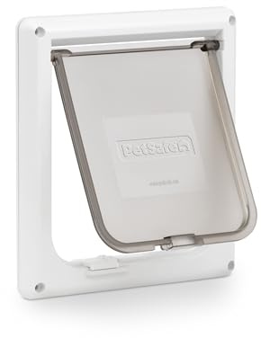 PetSafe Interior Cat Door: 2-Way Locking, Indoor Pet Door Flap - Tinted Privacy Door for Cat Litter Box or Pet Feeder, Built-In Door Lock, Durable Door Frame, DIY Easy Install, Hardware Kit Included