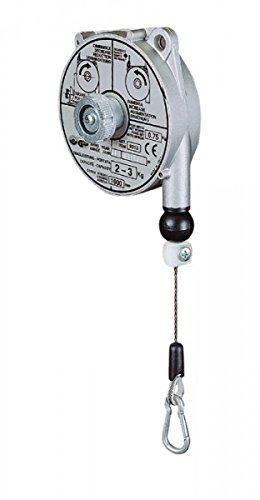 PLANETA G30001 Federzug mit Aluminium-Druckguss-Gehäuse, TCN 9312, Tragfähigkeit 1.0 kg-2.0 kg, Seillänge 1.6 m, Edelstahl-Drahtseil Durchmesser 2.0 mm