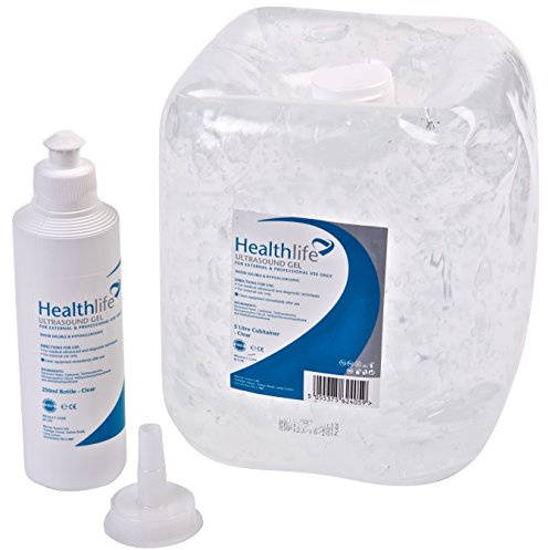 Healthlife Ultraljudsgel med påfyllningsflaska, 5 liter, klar | USgel-5L-1x