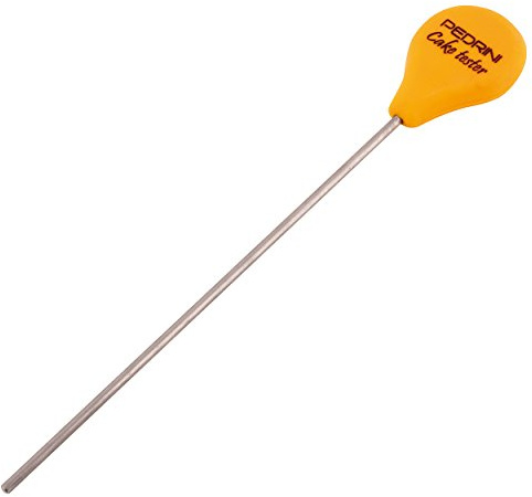 Pedrini Linea Dolci Ago Testa Cottura per Torte, Acciaio Inossidabile, Giallo, 25x9x1.5 cm