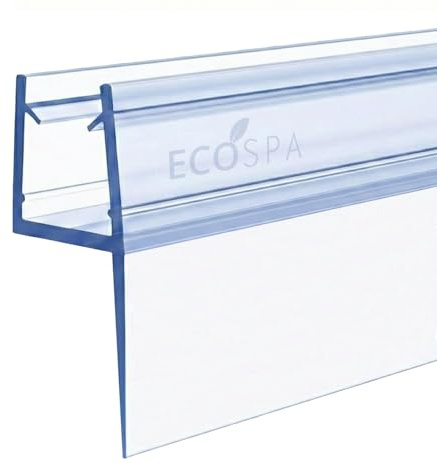 ECOSPA Twin Pack Shower Door Seal Strip for 4-6mm Glass Screens or Door - Seals up to 29mm Gap - Perfect Shower Screen Seal Replacement with 90cm Adjustable Length (Straight)