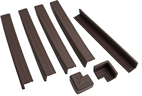 Prince Lionheart Fireplace Guard with Two Corners, Chocolate Brown…