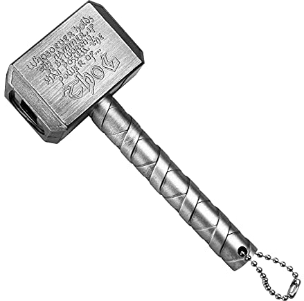 Lmaytechybv Bottle Opener, Beer Opener - Hammer of Thor Shaped Beer Bottle Opener, Easy to Use Best Bottle Openers (Mjolnir Silver)
