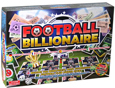 Football Billionaire Board Game 3rd Edition | Family Board Games for Kids and Adults | Ages 6+| Family Game for 2-6 Players as Seen on Dragon's Den