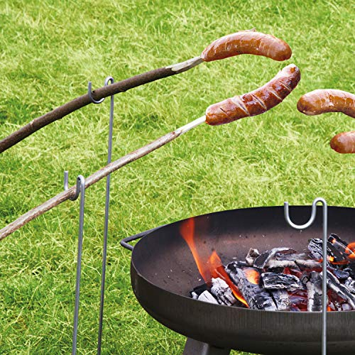 bellissa Grillspießhalter – Grill-Spieße Halter für Lagerfeuerspieße, Grillstecken, Grillstäbe, Grillstangen 10er Set