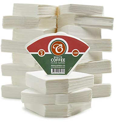 EDESIA ESPRESS - 2000 filtres à café coniques en papier - blanc - taille 2