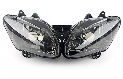 Motorcycle Headlight Headlamp Assembly Compatible for Yamaha 2002 2003 YZF-R1 YZF100 02 03 R1 Motorbike Plastic Headlight Front Head Lamp Clear