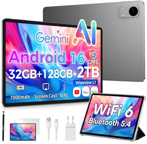 TECLAST M50T Tablette 10 Pouces Android 16, avec Stylet et Étui, Octa-Core