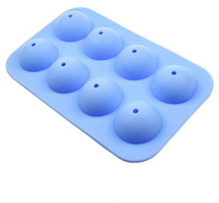 Moule à sucettes en silicone avec bâtonnets de sucettes, sacs à friandises, attaches torsadées, moule rond pour sucettes, bonbons, cake pop, gelée (8 trous)