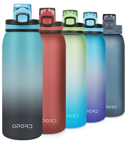 Opard Trinkflasche Sport 900ml -Wasserflasche aus Tritan BPA-Frei, Auslaufsicher Sportflasche für Kinder, Sport, Fitness, Fahrrad, Fußball, Outdoor