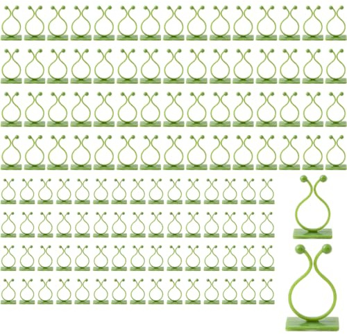 YOYEAH 120 Stück 2 Größen Pflanzen Wandhalterung - Pflanzenclips für Kletterpflanzen Rankhilfe Wand, Pflanzenhalter, Pflanzenclips, Pflanzenhaken, Kletterpflanzen Befestigung