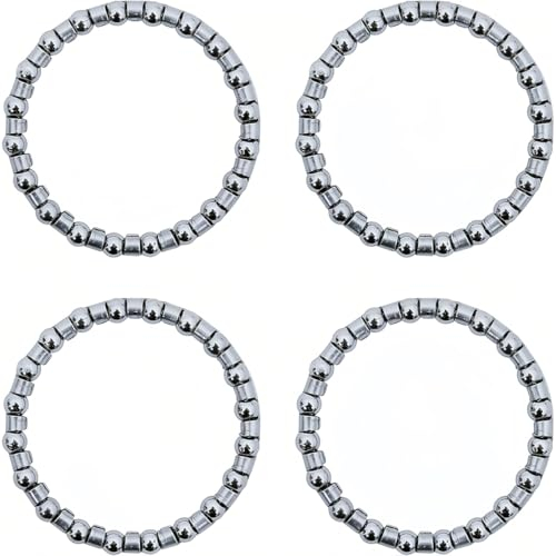 OQKAHIV 4 Pezzi Bicicletta Bici Auricolare Gabbiato Cuscinetto a Sfera Corsa Ciclismo Cuscinetti, Sfera Corsa Ciclismo, Adatto per Biciclette Normali, Mountain Bike, ECC