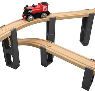 missing piece - Stapelbarer Brückenpfeiler für Holzeisenbahnen (4 Stück)