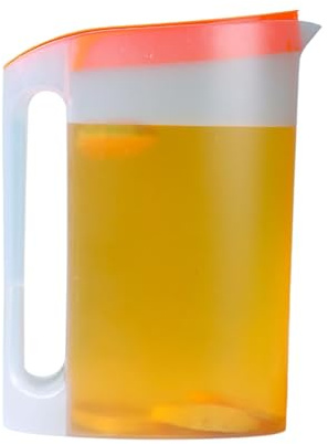 Réfrigérateur Pichet avec Couvercle en Plastique, 2,2 l Carafe Eau