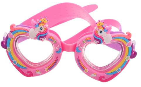 Didiseaon Occhialini da nuoto con unicorno, per bambini, con cinturino regolabile, per divertimento estivo