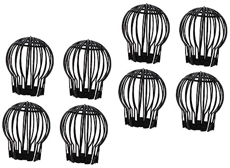 PartyKindom 8 Pcs Roof Drain Filter Caps Plastic Block Gutter Guard Mesh Covers for Outdoor Balcony Garden Sewer Grate Protection