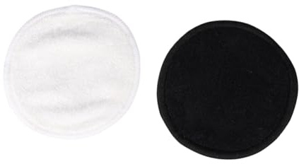 LOORGVEL 12piezas Disco Desmaquillante De Fibra De Bambú Reusable Almohadillas De Limpieza Para Quitar Polvos Accesorios Cosméticos Para Mujeres Con Bolsa