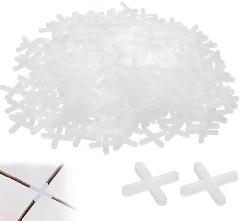 200PCS Tile Spacers, 3mm Tile Spacers for Wall and Floor Tiles, Reusable Tiling Tools for Accurate Tile Alignment and Leveling, Ideal for DIY Paving, Garden Slabs and Ceramic Tile Installation