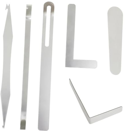 TOYANDONA Reparaturwerkzeug in Silber aus Stahl Satz Saxophon mit Nadelhaken und Zange für Tenorsaxophon und Altsaxophon für Selbstgemacht Musiker