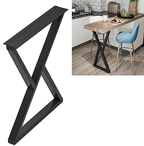 Robuste schwarze Tischbeine, 70 cm und 100 cm, verstellbare Möbelstütze, Metall, DIY-Küchen- und Bürorahmen, stabiles Design für Renovierung zu Hause