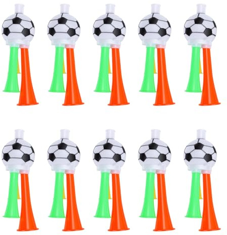 Oreilet 10 Stück Stadionhörner, Lautes Vuvuzela-Horn, Fußball-Fußball-Cheer-Horn, Lauter Geräuschmacher, Jubel, Lufthörner, Krachmacher für Sportveranstaltungen, Gefälligkeiten (ABS 2)