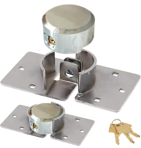 New Heavy Duty HIGH Security 2PC Padlock HASP Van Lock