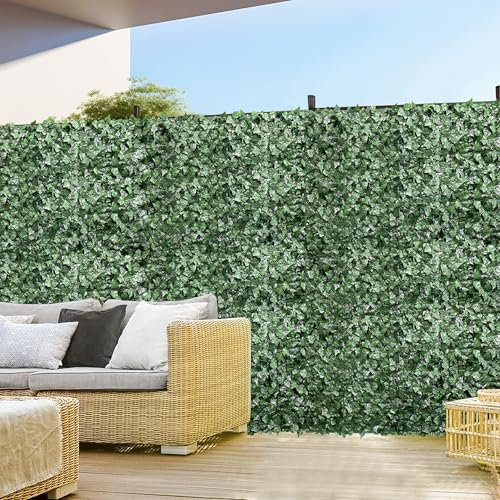 Windscreen4less ® 6 'x 8' Artificielle Faux Ivy Feuille Décoration de clôture d'occultation d'écran Pare-Brise de Panneaux terrasse