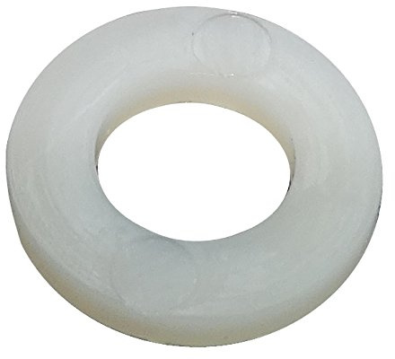 AERZETIX - C17705 - Set di 100 dischi piatti in poliammide PA nylon M6 Ø12mm H1.6mm - DIN125A - per il montaggio di materiali leggeri