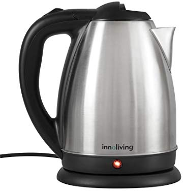 Innoliving Bollitore Cordless Acciaio Inox Inossidabile 1.8L INN-699 Senza Fili con Potenza 2200W, Base Girevole 360°, Filtro Anticalcare, Spegnimento Automatico