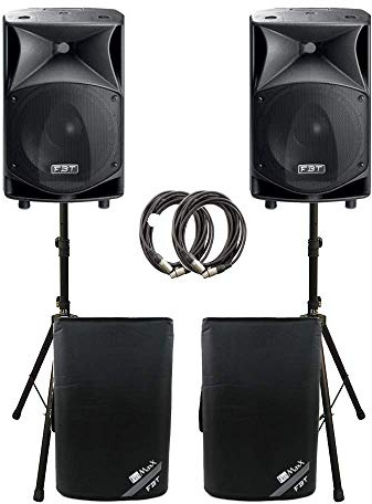 2 x FBT JMAXX 114A 1800W Active 2 Way Speaker Sound System PA Bundle