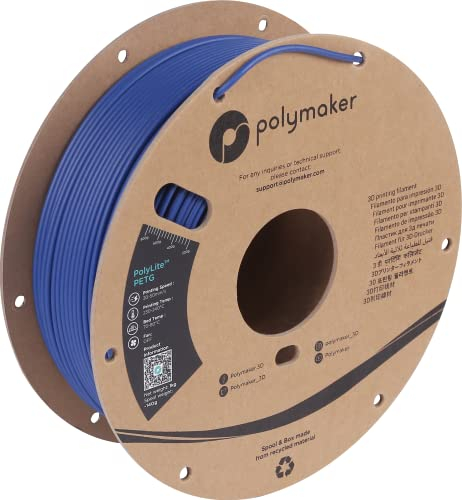 Polymaker PB01020 PolyLite Filament PETG hitzebeständig, hohe Zugfestigkeit 2.85mm 1000g Blau 1St.