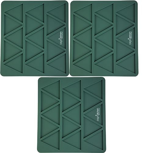 Molde de lámina de silicona de 3 chips triangulares, compatible con Magic Mill Pro BioChef Arizona, deshidratador, 6 alfombrillas antiadherentes reutilizables