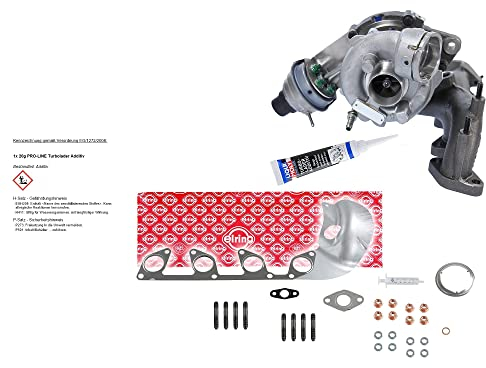 ATEC Germany 1x Turbolader, inkl. Montagesatz, 1x Additiv Erstbefüllung-Turbolader Kompatibel mit A udi A3, SEAT ALTEA, LEON, TOLEDO, SKODA OCTAVIA 2, VW JETTA, PASSAT B6, TOURAN