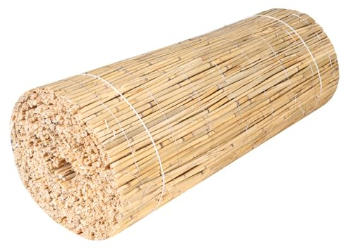 H4L Schilfmatte Sichtschutzmatte Schilfrohrmatte Natur Sichtschutz Windschutz Schilf 300x70cm