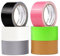 CHUANGSEED Lot de 6 rubans adhésifs en tissu coloré 210 mic x 50 mm x 13.7m Couleur heavy duty duct tape inclus Rose Vert Marron Noir Blanc Gris,pour réparation,craft,art,Décorer et éduquer