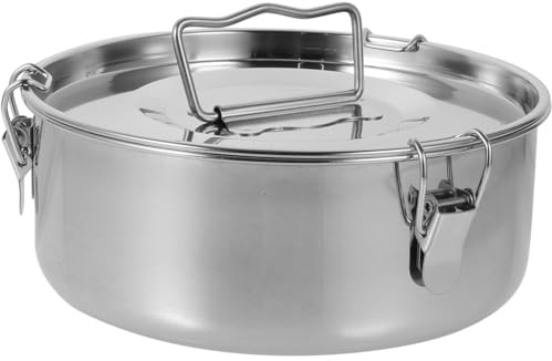 COLLBATH Molde para Flan de Acero Inoxidable, Asa, No Se Deforma, Adecuado para Hornear Flanes y Maíz, Cocina al Vapor