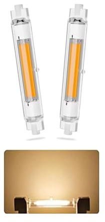 AEPOYU R7S LED 78mm Dimmbar Lampen, LED R7S Leuchtmittel 78mm Birne Glühbirne 15W, Warmweiß 2700k, R7S LED Bulbs Ersetzt 150W Halogen Leuchtmittel 2er Pack