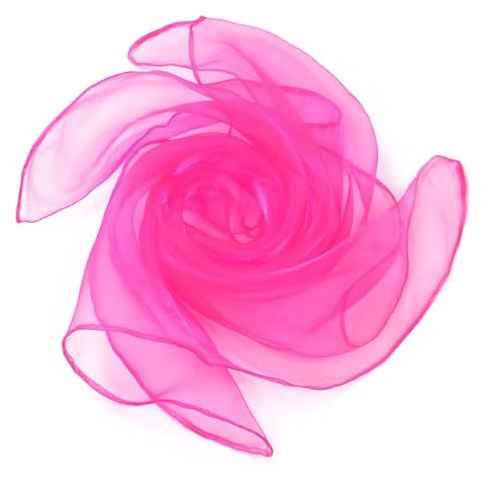 SYSUII Square Jongliertücher Tanz Tücher 30 Stück 60 x 60cm seidentücher Gymnastiktücher Jonglier Tücher Schals für Sensorisches Kindergarten Kindershow Party-Aktivitäten Zubehör-Rose #3