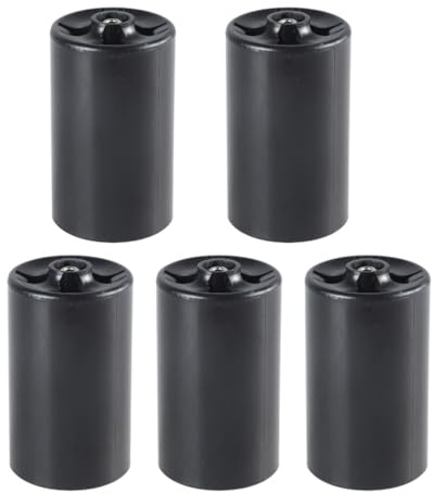xbiez Lot de 5 boîtiers convertisseurs de piles AA vers D faciles à utiliser - Taille D - Pour appareils ménagers et de bureau