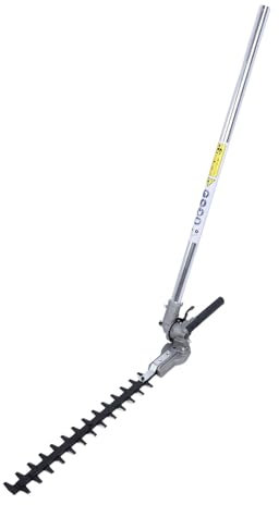 LOCADENCE Sierras de pértiga, Cabezales de Cortasetos con Poste de extensión, podadora de árboles Profesional de Alta eficiencia, Accesorio Ajustable para Cortar césped (28 * 9mm)